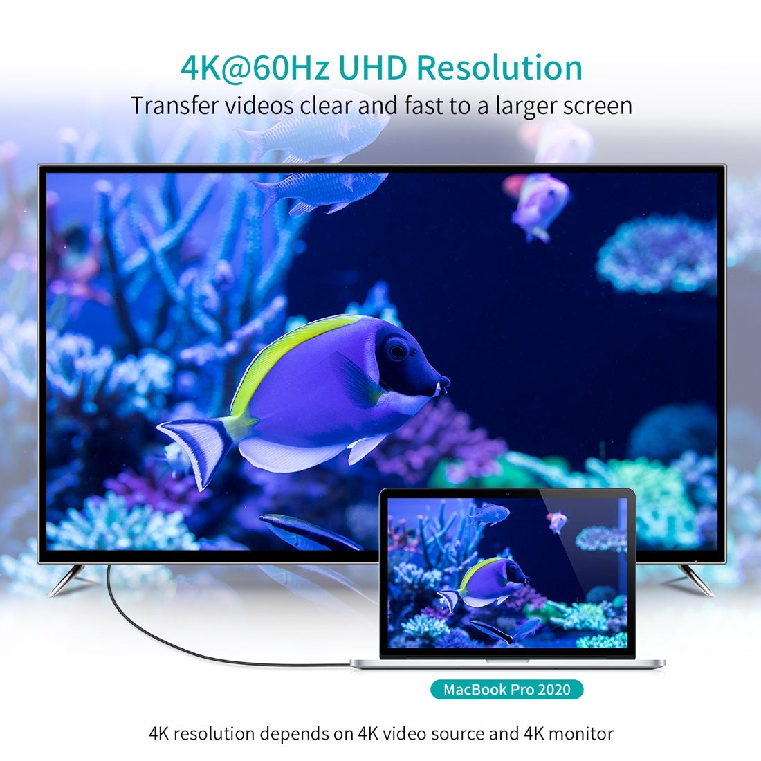 CHOETECH CH0050 USB-C to HDMI Gen2 4K Cable 5M Black view 4