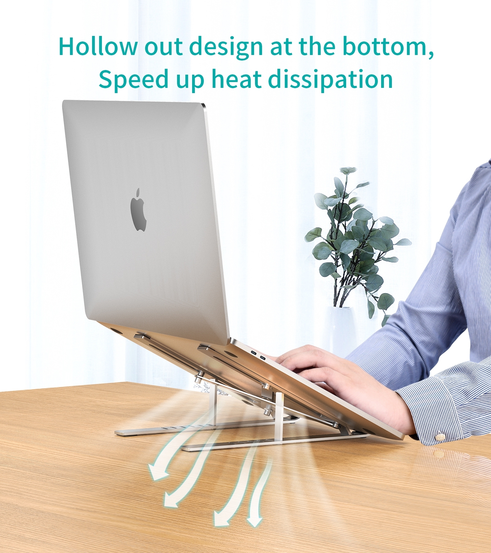 CHOETECH H045-SL Aluminum Foldable Laptop Stand view 5