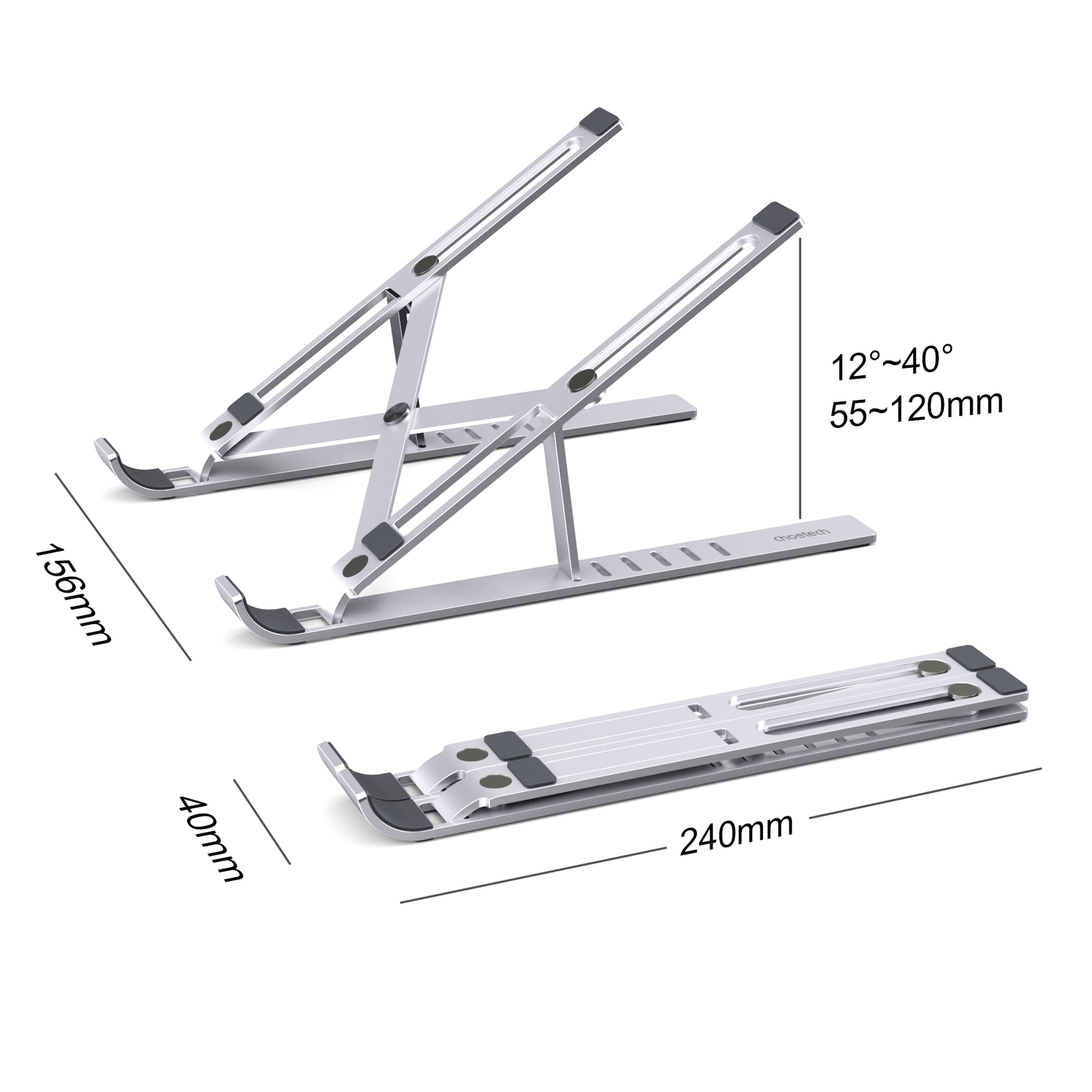 CHOETECH H045-SL Aluminum Foldable Laptop Stand view 4