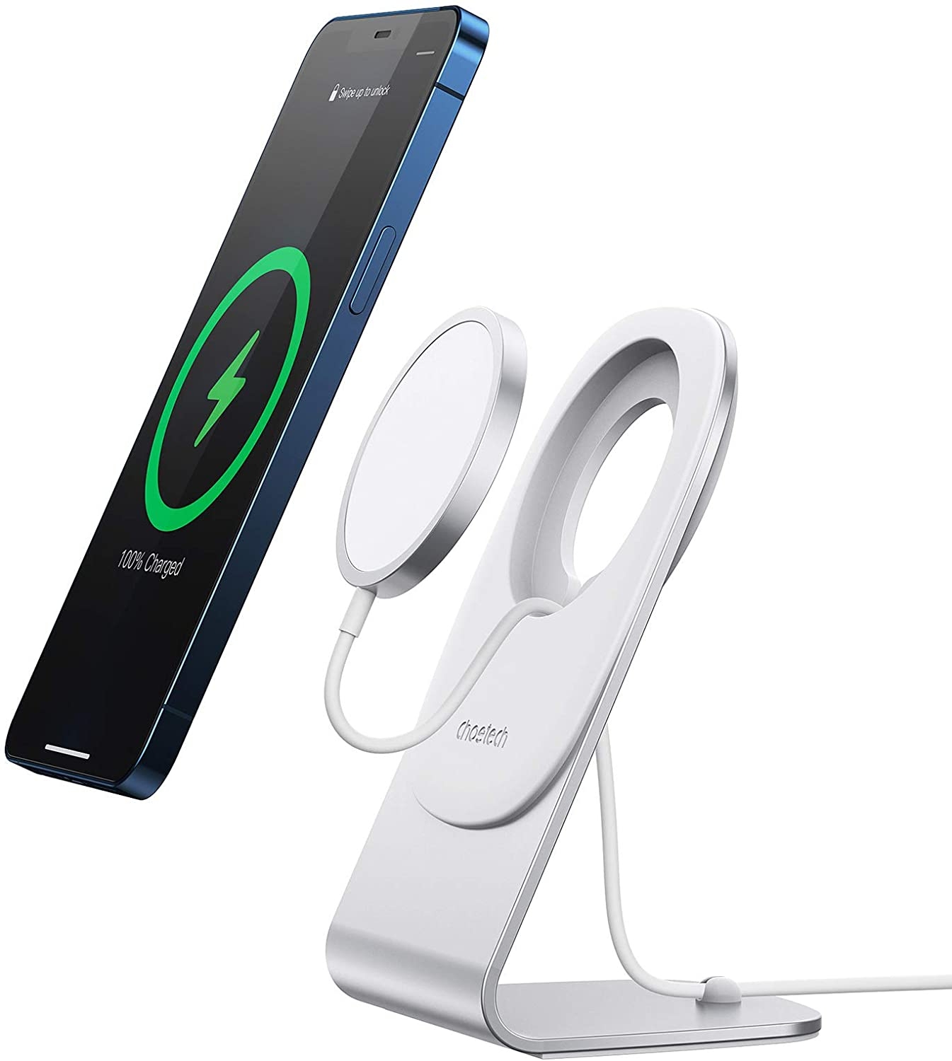 Choetech H046 Phone Stand For MagSafe Charger Aluminum (Stand Only) view 2