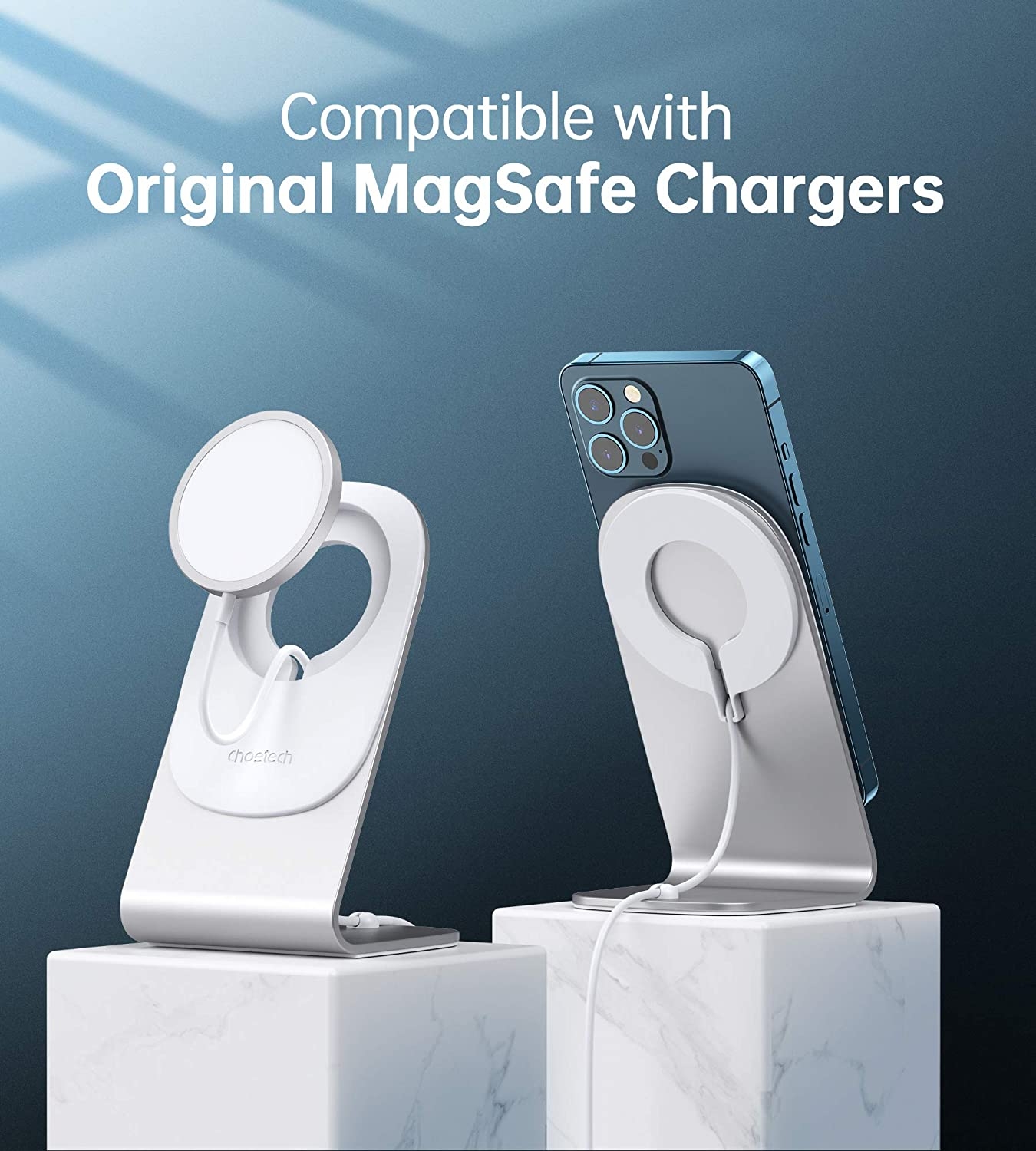 Choetech H046 Phone Stand For MagSafe Charger Aluminum (Stand Only) view 4