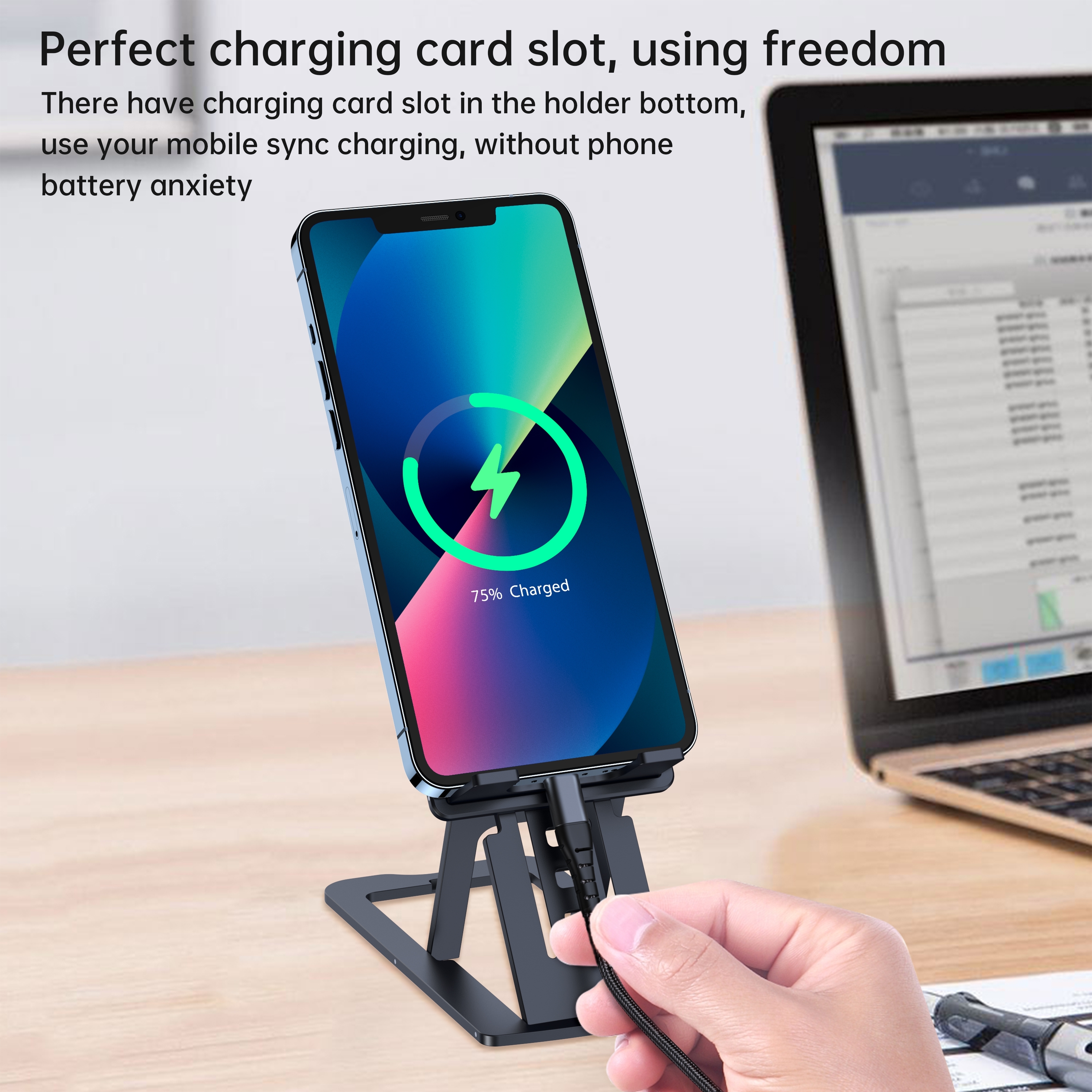 CHOETECH H064-GY Foldable Phone Holder view 3