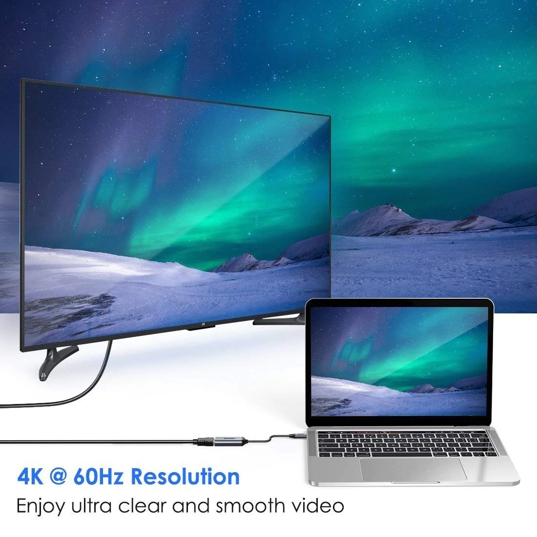 CHOETECH HUB-H10 USB-C To HDMI Braided Cable Adapter view 3