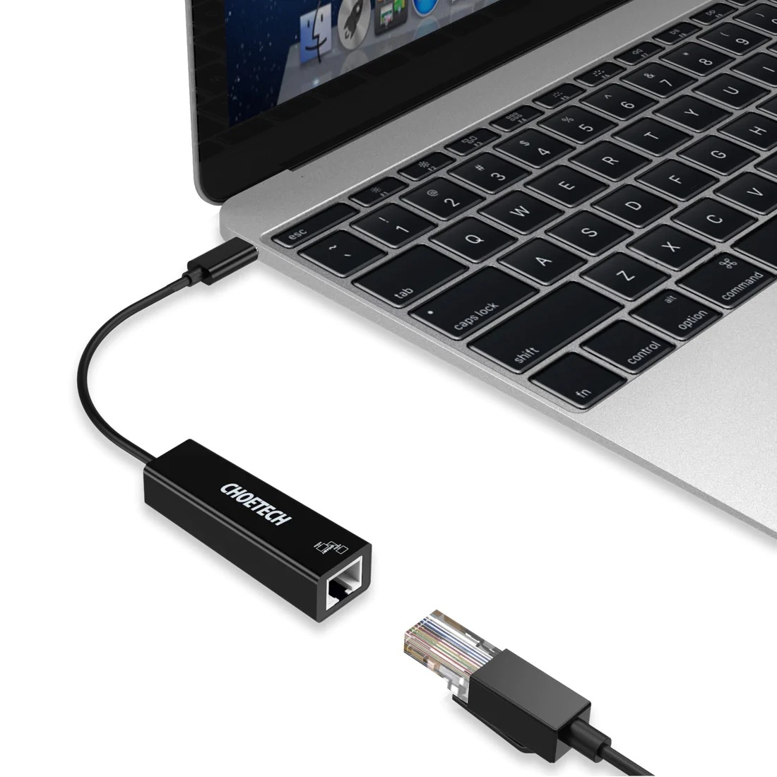 CHOETECH HUB-R01 USB 3.1 Type-C To RJ45 Gigabit Ethernet Adapter view 3