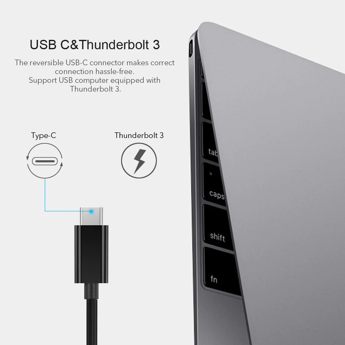 CHOETECH HUB-R01 USB 3.1 Type-C To RJ45 Gigabit Ethernet Adapter view 5