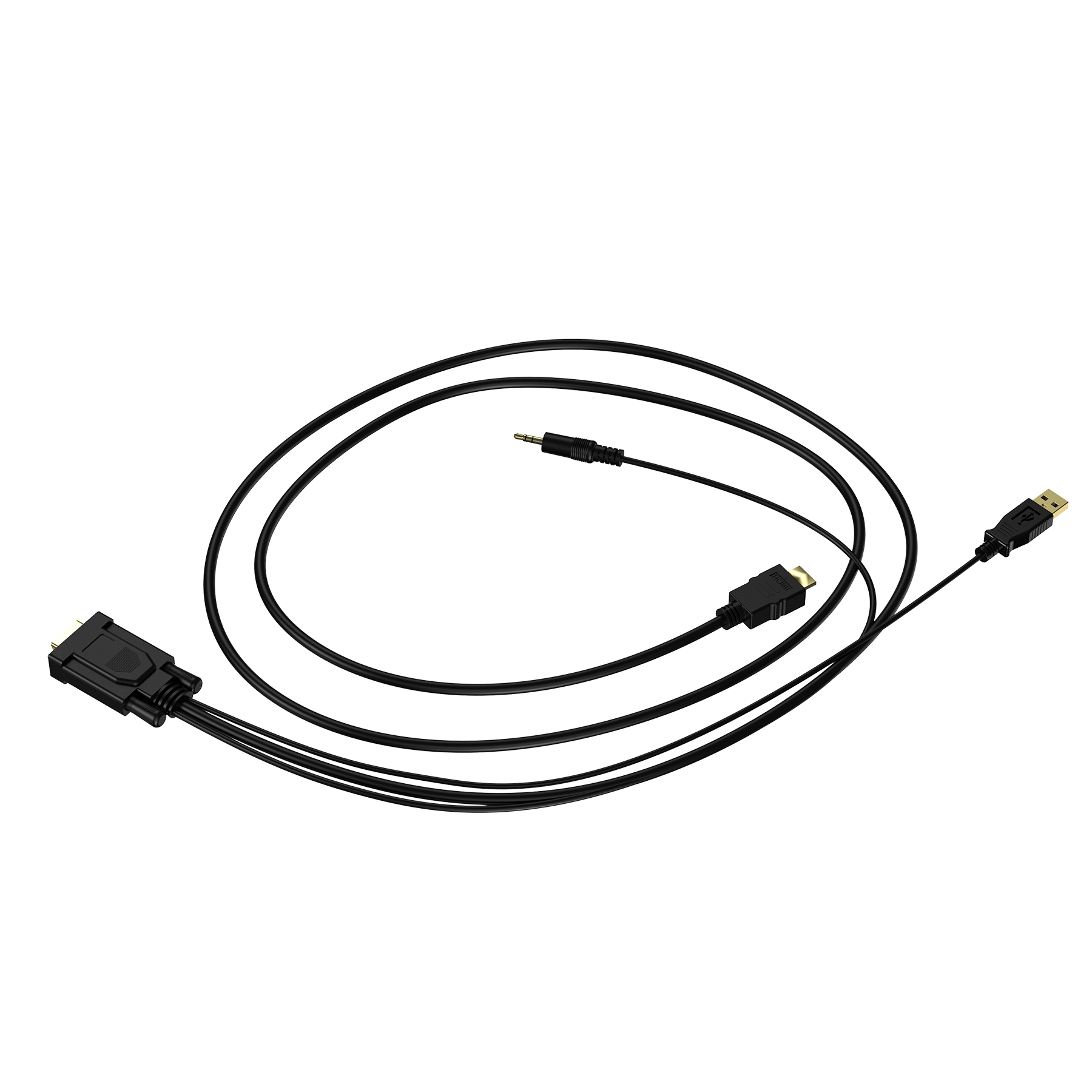 Choetech HV-001 HDMI to VGA 1.8m view 3