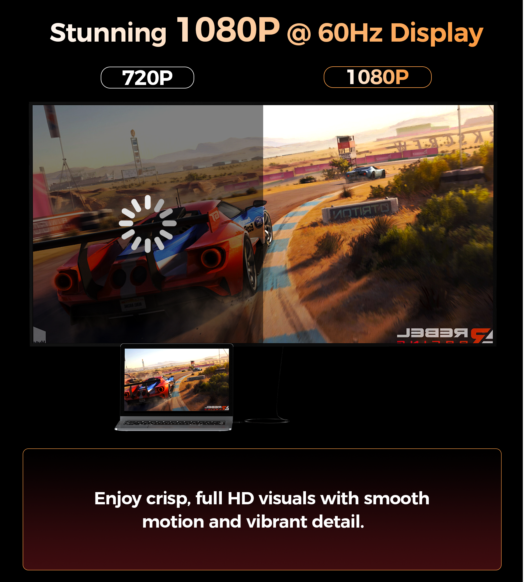 Choetech HV-001 HDMI to VGA 1.8m view 7