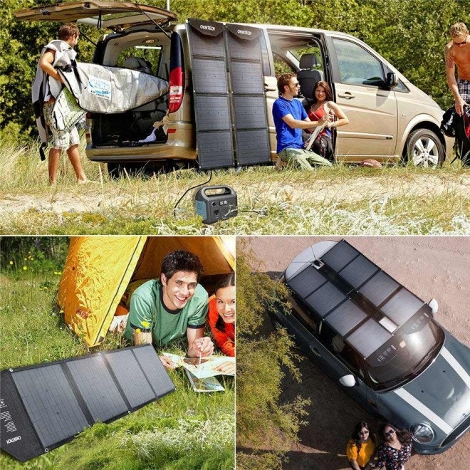 CHOETECH SC007 Solar Panel Portable Charger 80W 18V with USB-C PD 30W view 7