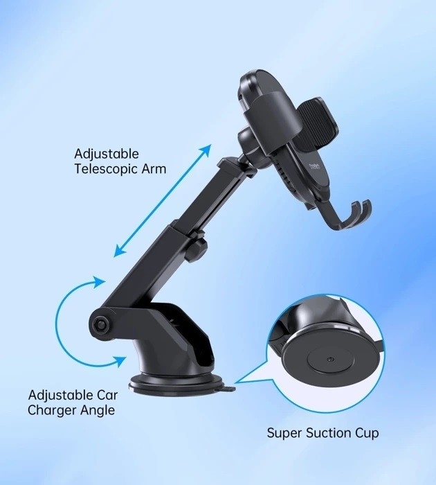 CHOETECH T203-F 15W Gravity Car Charger Holder view 3