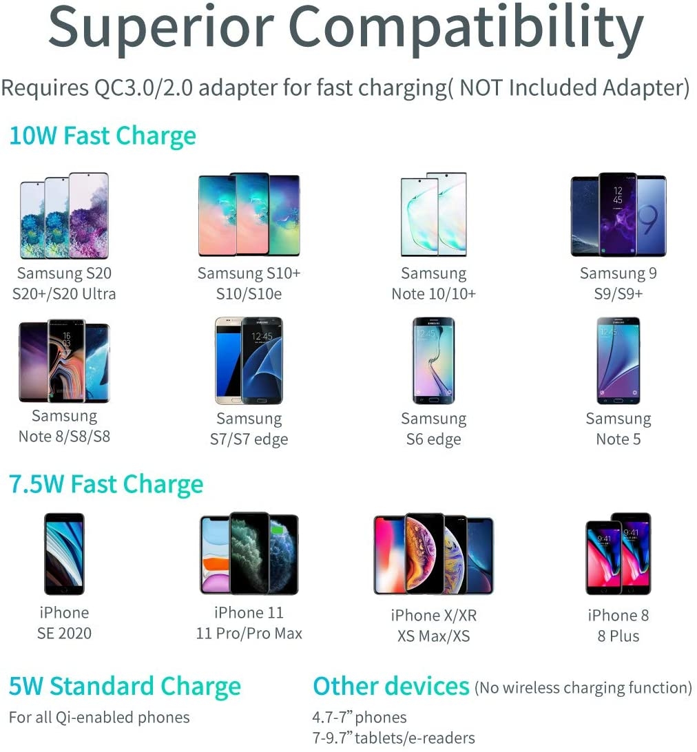 CHOETECH T548-S Wireless Charger with Flexible Holder view 4
