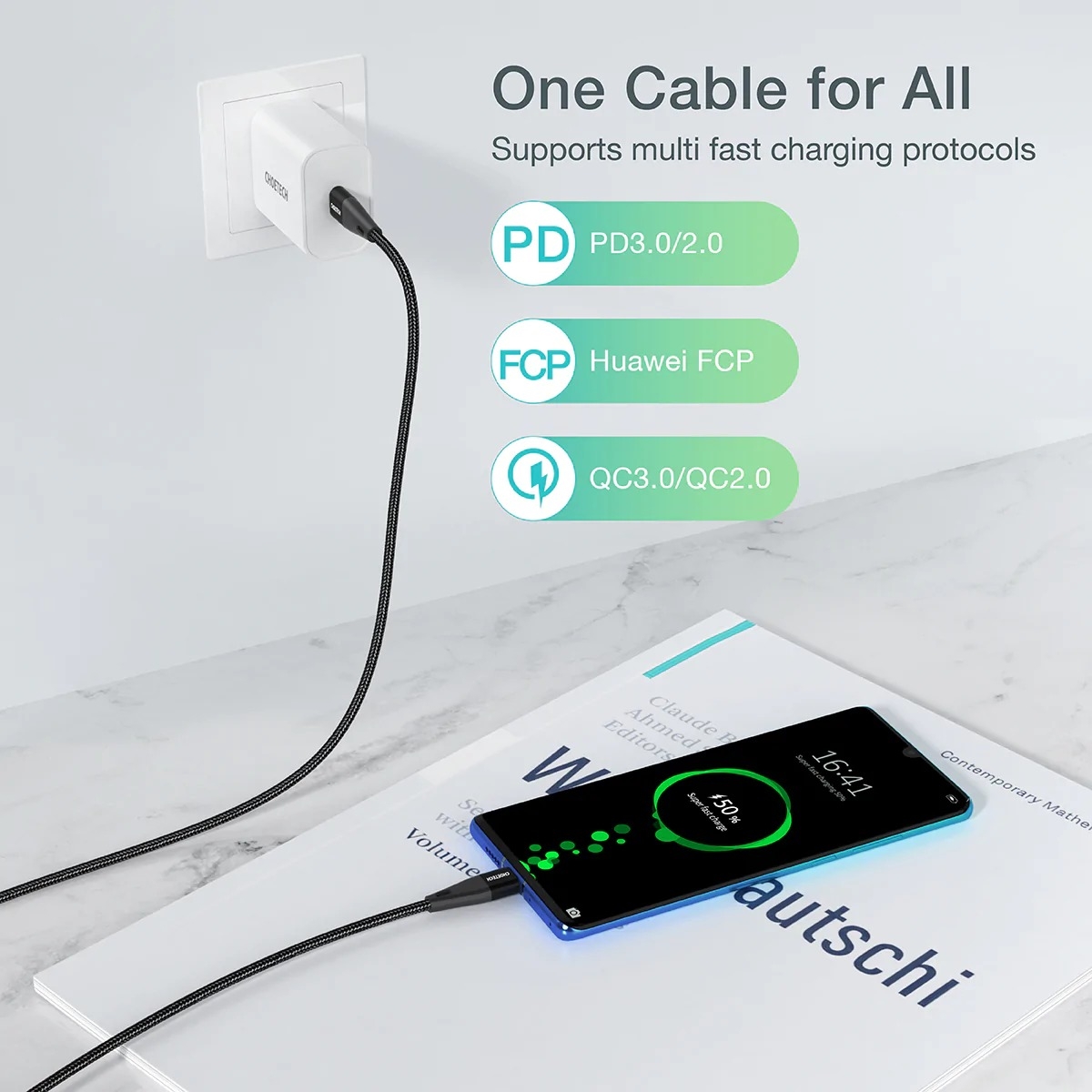 CHOETECH XCC-1004 USB-C To USB-C Cable 2M view 5
