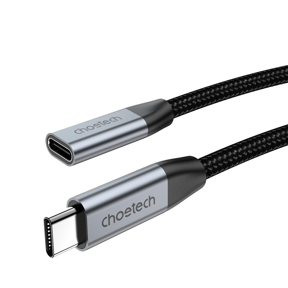 CHOETECH XCC-1039 100W Type-C Female to Type-C Male Extension Cable 2M view 4
