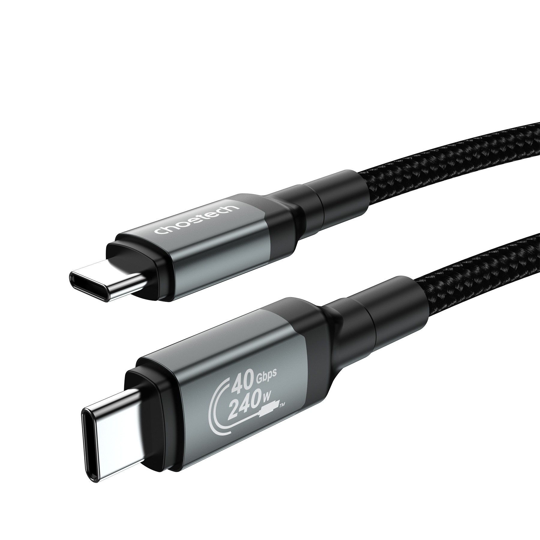 CHOETECH XCC-1040 USB-C M to M 240W Super Fast Speed Gen3 Cable 1.2M view 2