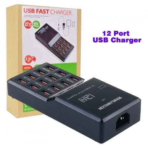 12-Port 60W USB Charge Station view 3