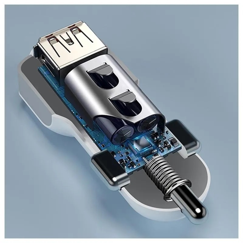8-Port PD+QC3.0 Car Charger with LED Display view 2