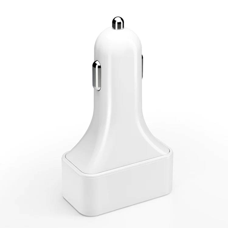 4-Port Car Charger (2 Ports PD + 2 Ports QC3.0 ) White view 2