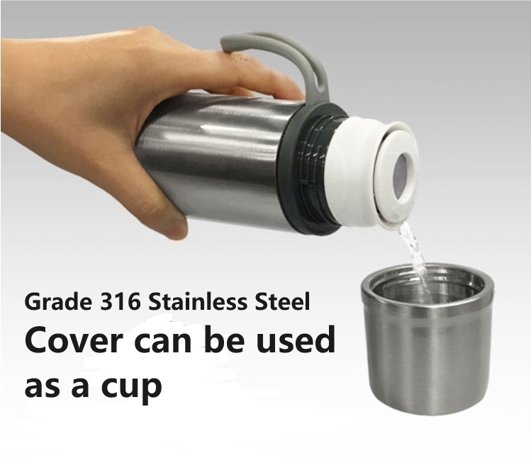 Perfect Sus 316 Thermal Bottle - Silver view 2