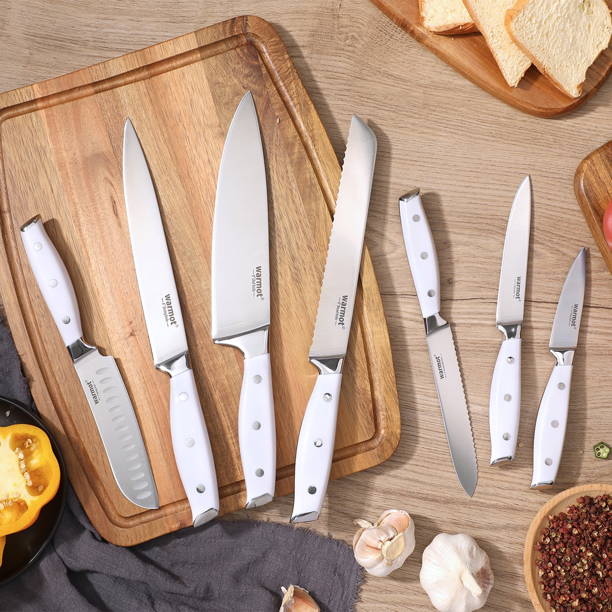 Warmot 7-Piece Ultra Sharp Chefs Knife Set with Gift Box (888-7) view 9