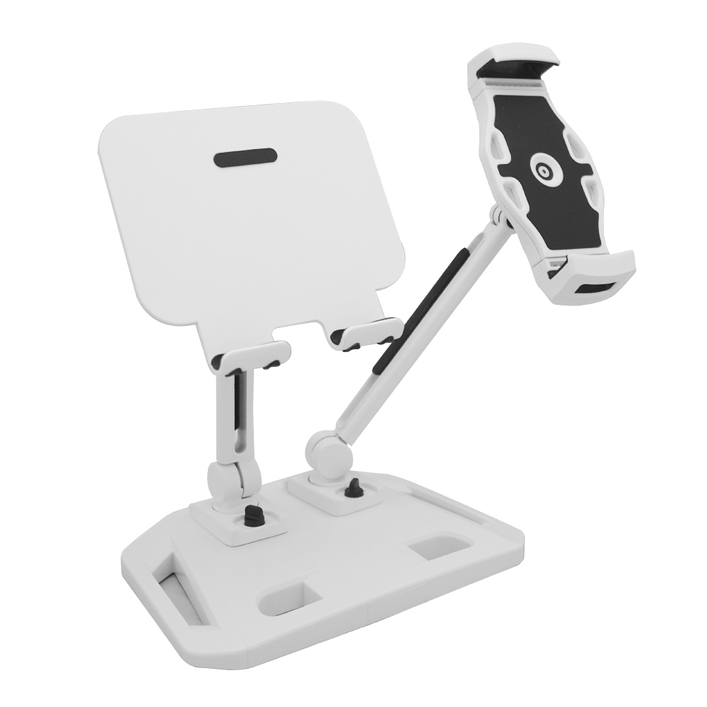 Universal and Adjustable Double Arm Stand Holder Black view 2