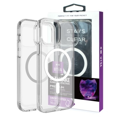Ultimake Shockproof Transparent Magsafe Cover Case for iPhone 15 (Transparent) — image 1