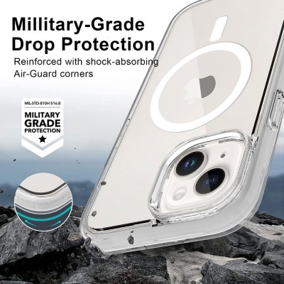 Ultimake Shockproof Transparent Magsafe Cover Case for iPhone 15 Plus view 4