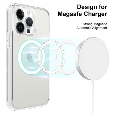 Ultimake Shockproof Transparent Magsafe Cover Case for iPhone 15 Pro Max view 2