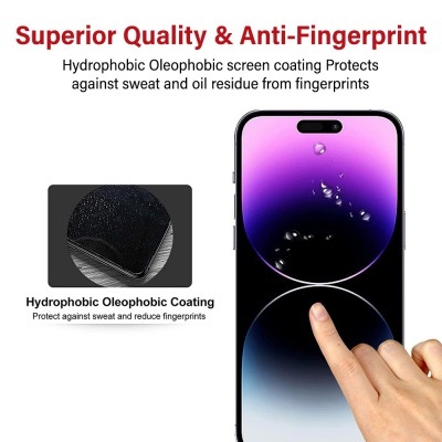Tempered Glass Screen Protector For iPhone 15 / 15 Pro view 3