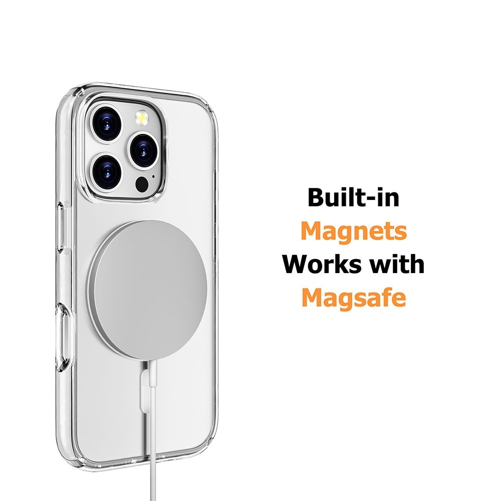 Ultimake Shockproof Transparent Magsafe Cover Case for iPhone 16 view 4