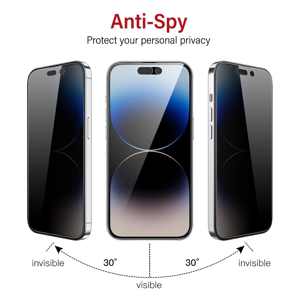 Privacy Tempered Glass Screen Protector for iPhone 16 Pro / 17 / 17 Pro view 5