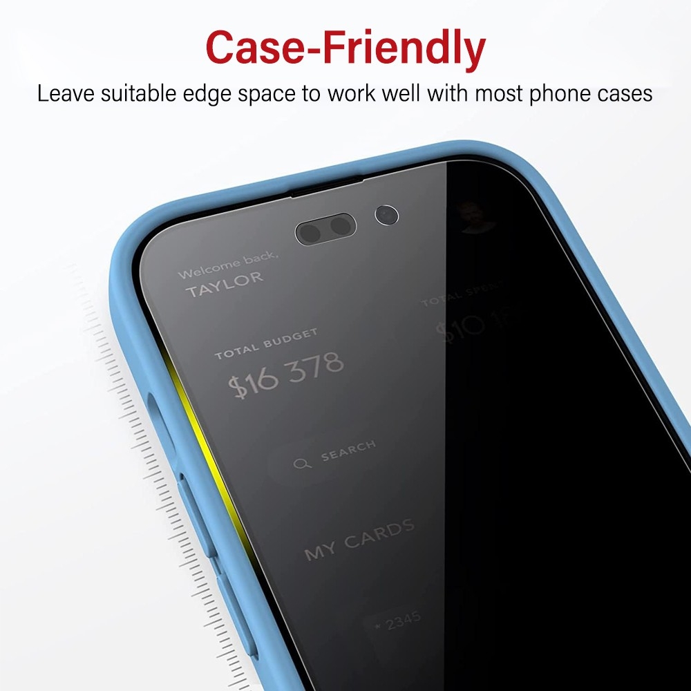 Privacy Tempered Glass Screen Protector for iPhone 16 Pro / 17 / 17 Pro view 6