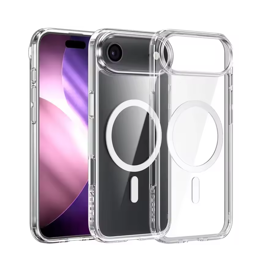 UTIA Ultimake Shockproof Transparent Case Cover With Magnetic Ring for iPhone view 2