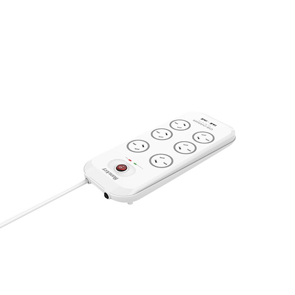 Huntkey 6-Outlet Surge Protector with 2 USB Charging Outlets (SAC607) view 5