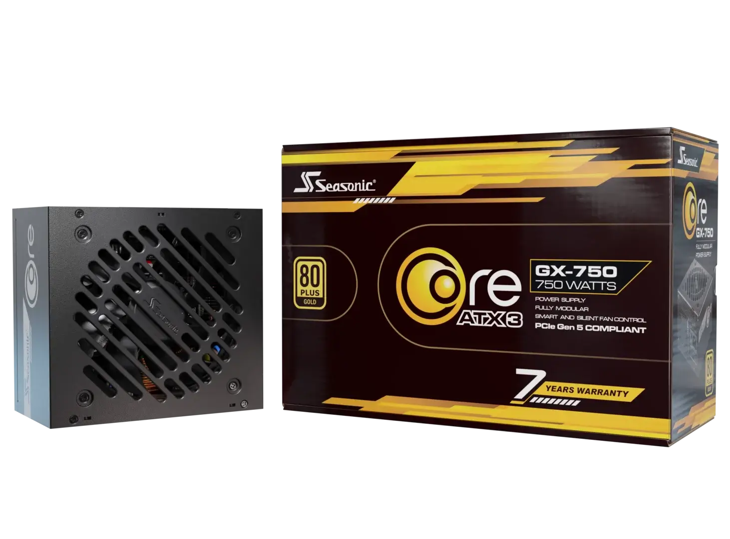 Seasonic Core GX-750 ATX3 80 Plus Gold Full Modular 750W PSU (SRP-CGX751-A5A32SF) view 6