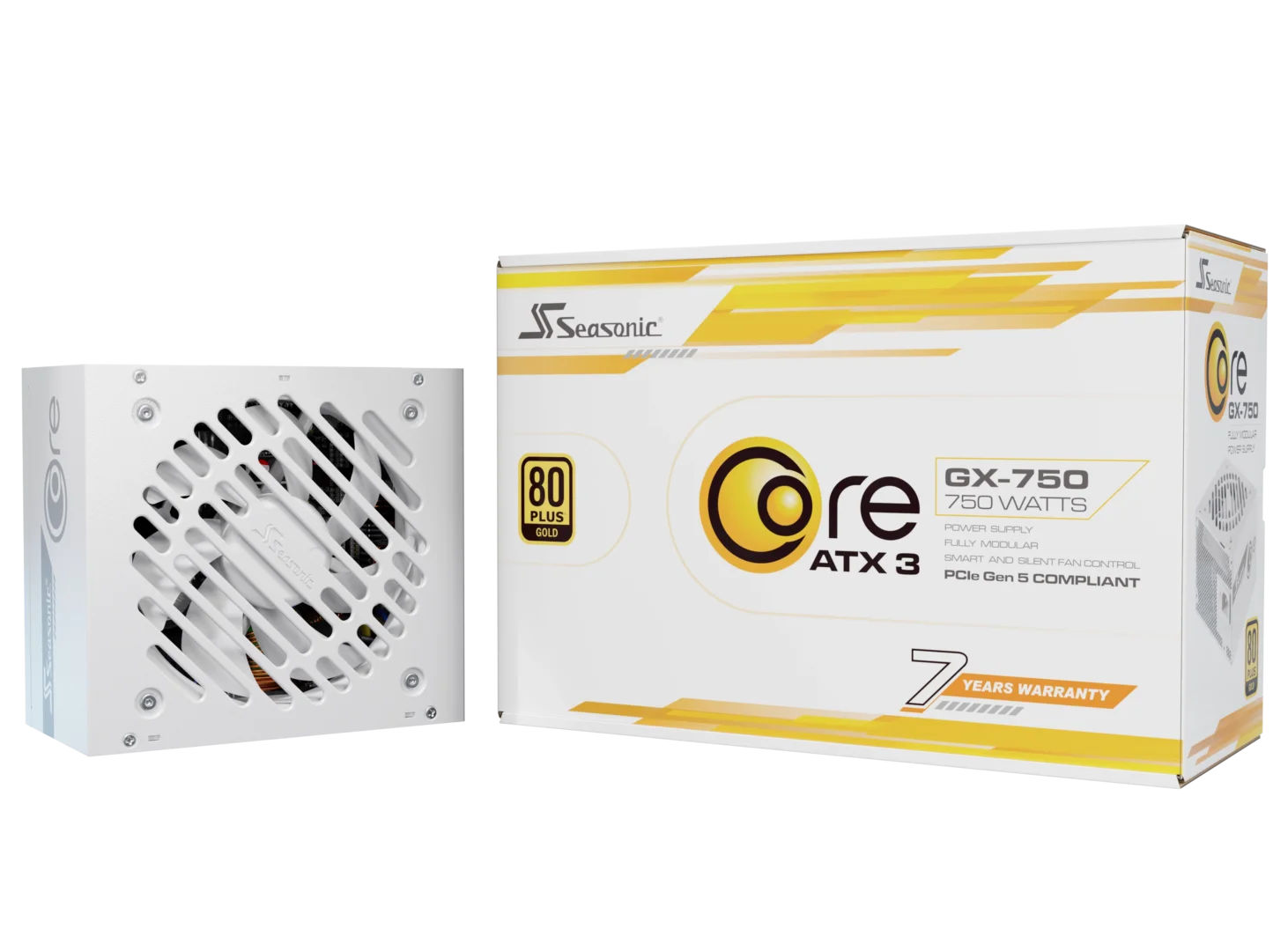Seasonic CORE GX-750 White ATX 3.1 750W (SRP-CGX751-A5A32SF-WHITE) view 6