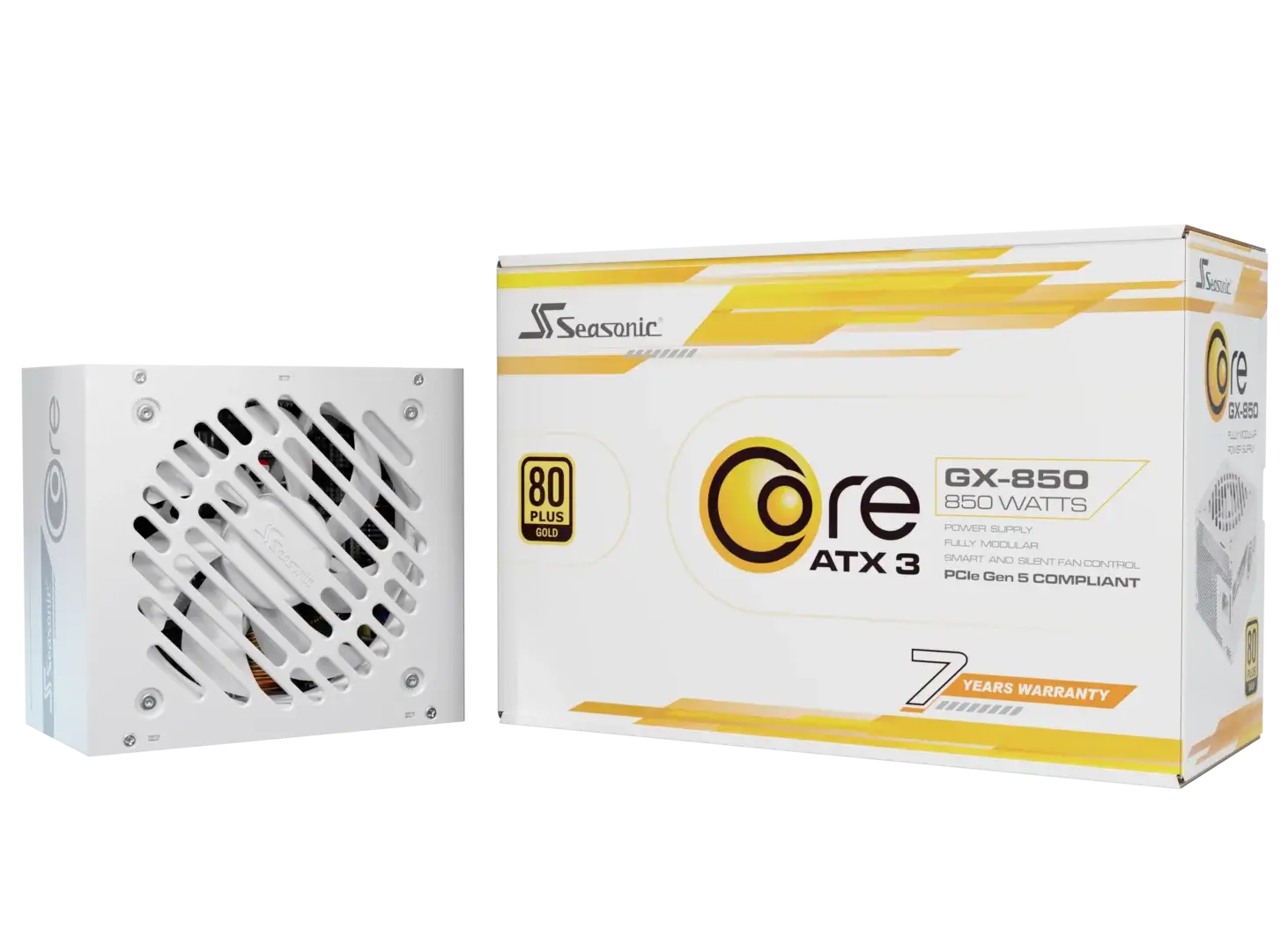 Seasonic CORE GX-850 White ATX 3.1 850W (SRP-CGX851-A5A32SF-WHITE) view 7