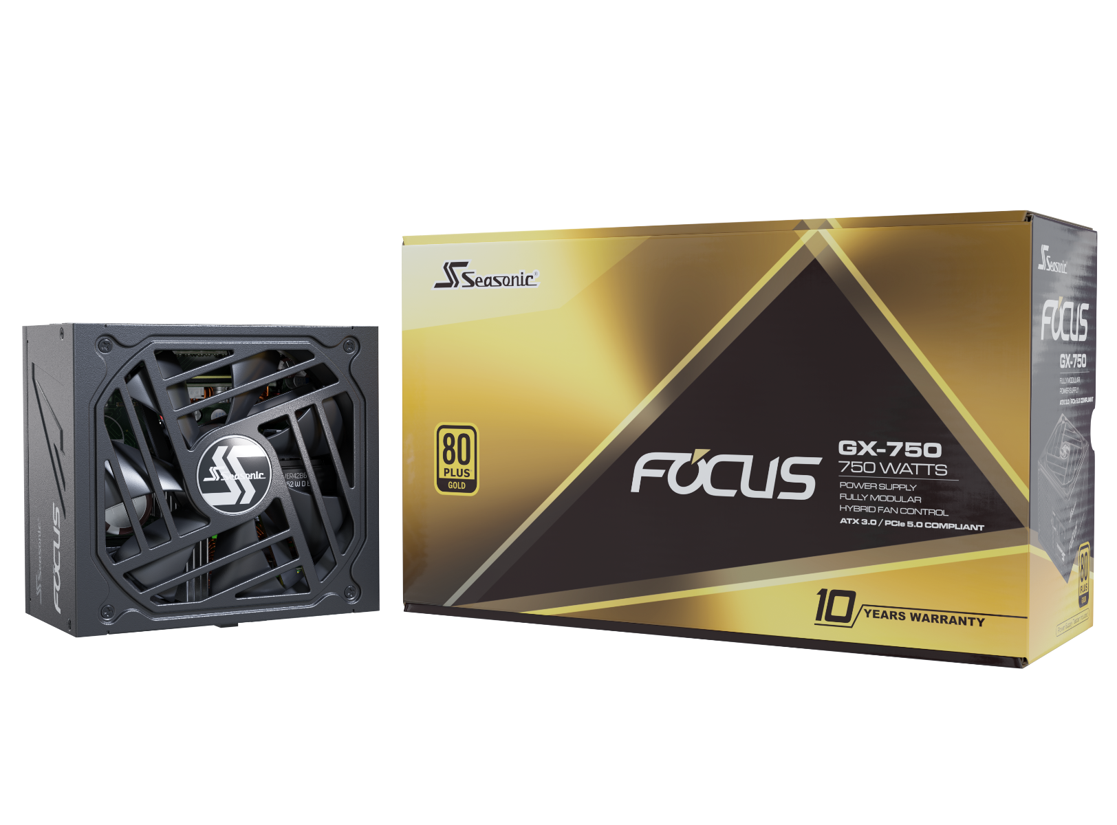 Seasonic FOCUS GX-750 ATX 3.0 750W Gold PSU (SSR-750FX3) view 7