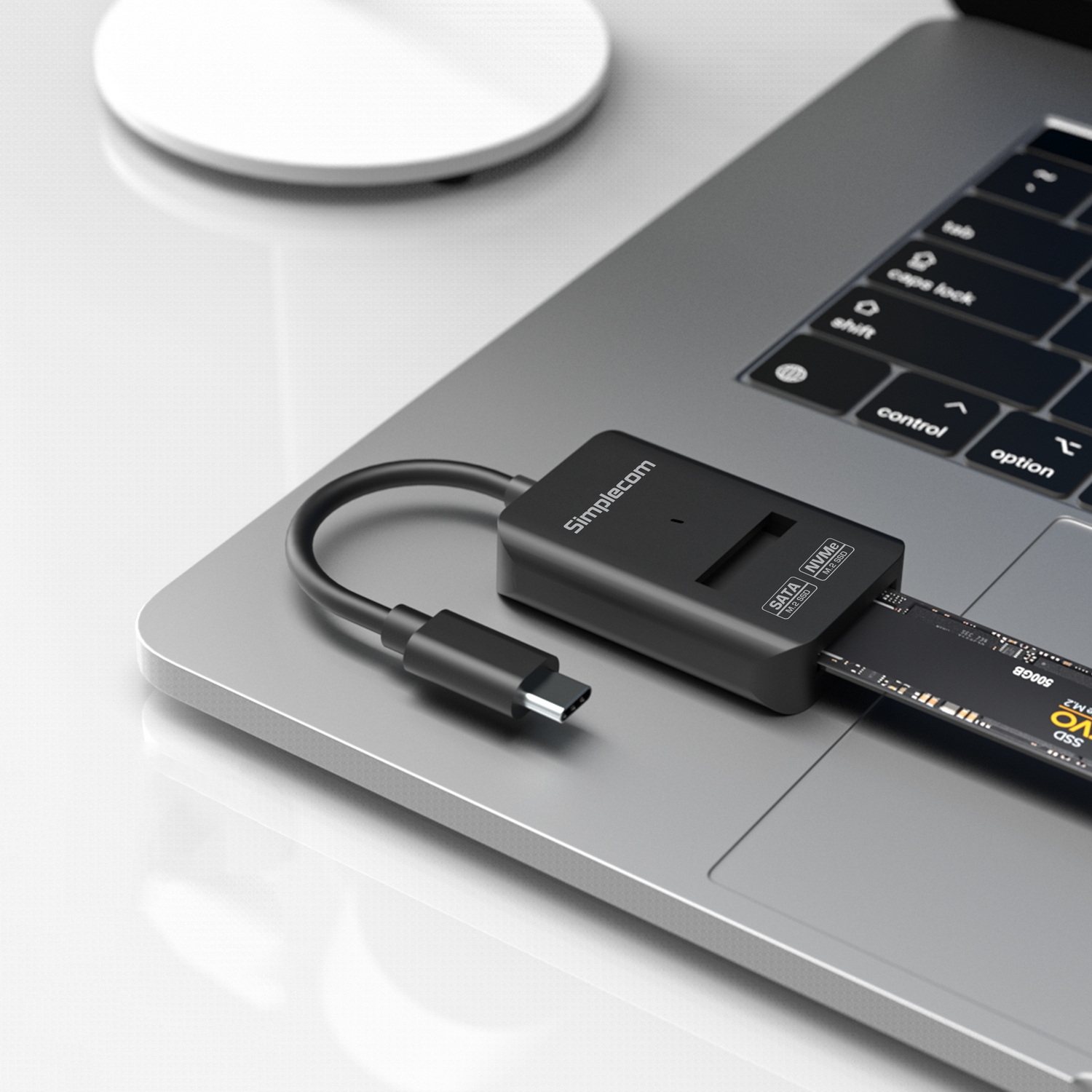 Simplecom SA506 NVMe / SATA Dual Protocol M.2 SSD to USB-C Adapter Converter view 5