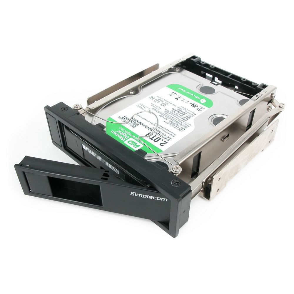 Simplecom SC314 Internal 5.25" Bay Mobile Rack 3.5" SATA HDD Backplane Enclosure view 3