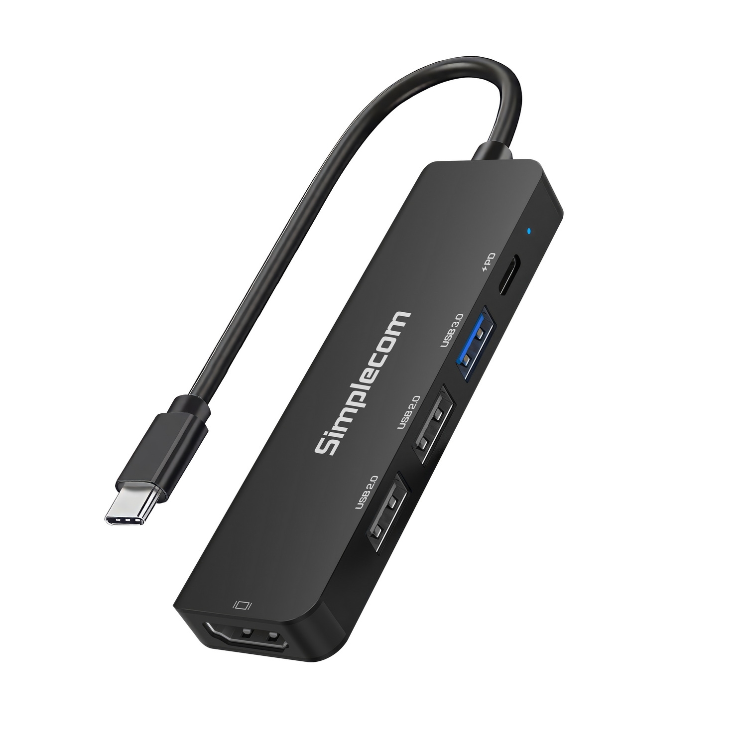 Simplecom CHT550 USB-C 5-in-1 Multiport Docking Station with USB Hub PD HDMI 2.0 view 2