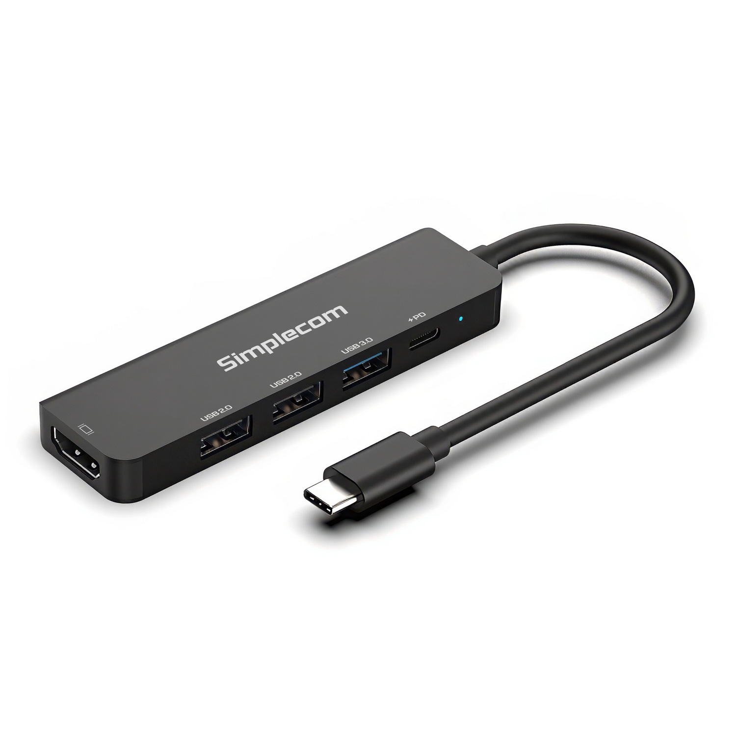 Simplecom CHT550 USB-C 5-in-1 Multiport Docking Station with USB Hub PD HDMI 2.0 view 3