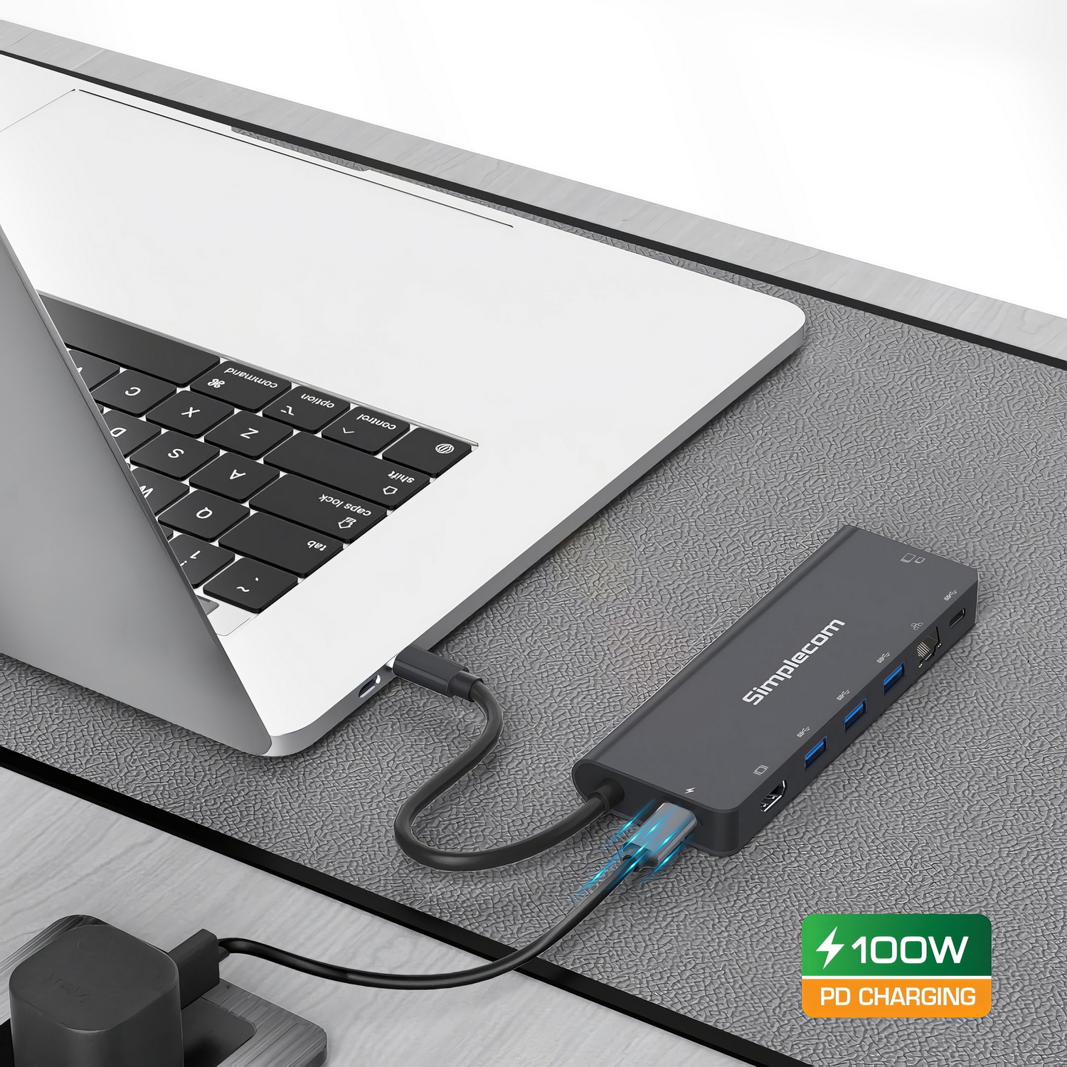 Simplecom CHT590 USB-C SuperSpeed 9-in-1 Multiport Docking Station HDMI 2.0 view 5