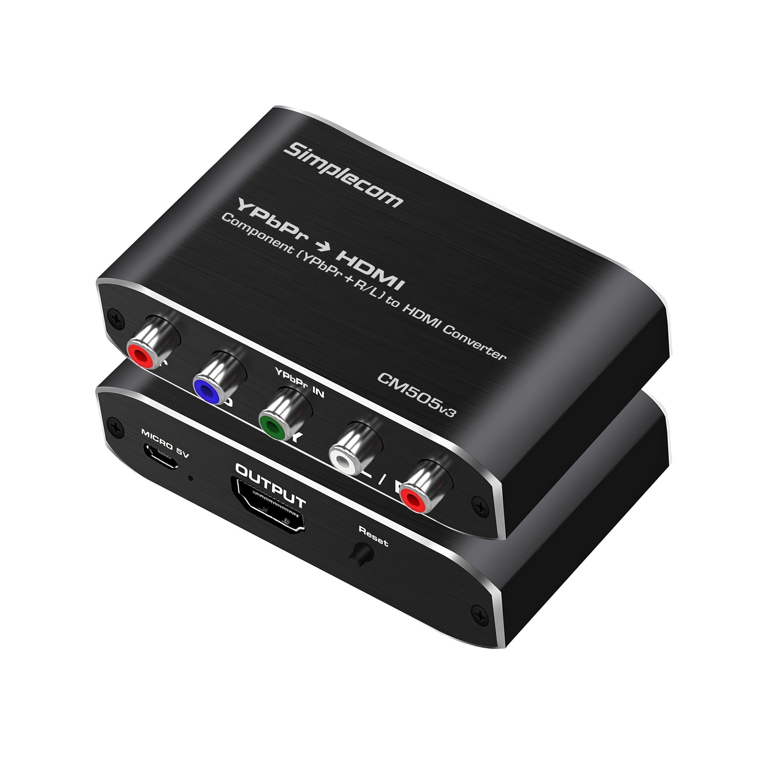 Simplecom CM505v3 Component (YPbPr + Stereo R/L) to HDMI Converter Full HD 1080p view 3