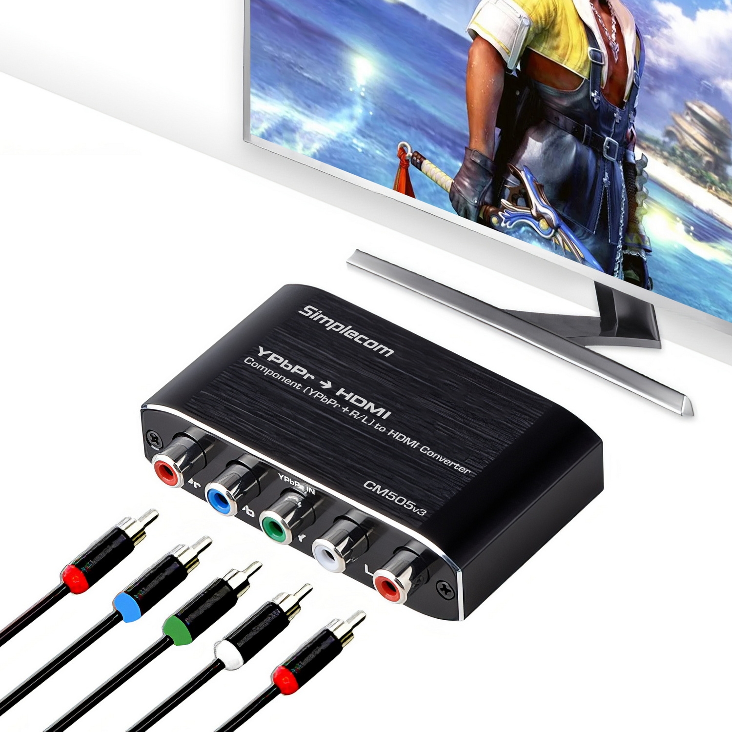 Simplecom CM505v3 Component (YPbPr + Stereo R/L) to HDMI Converter Full HD 1080p view 4