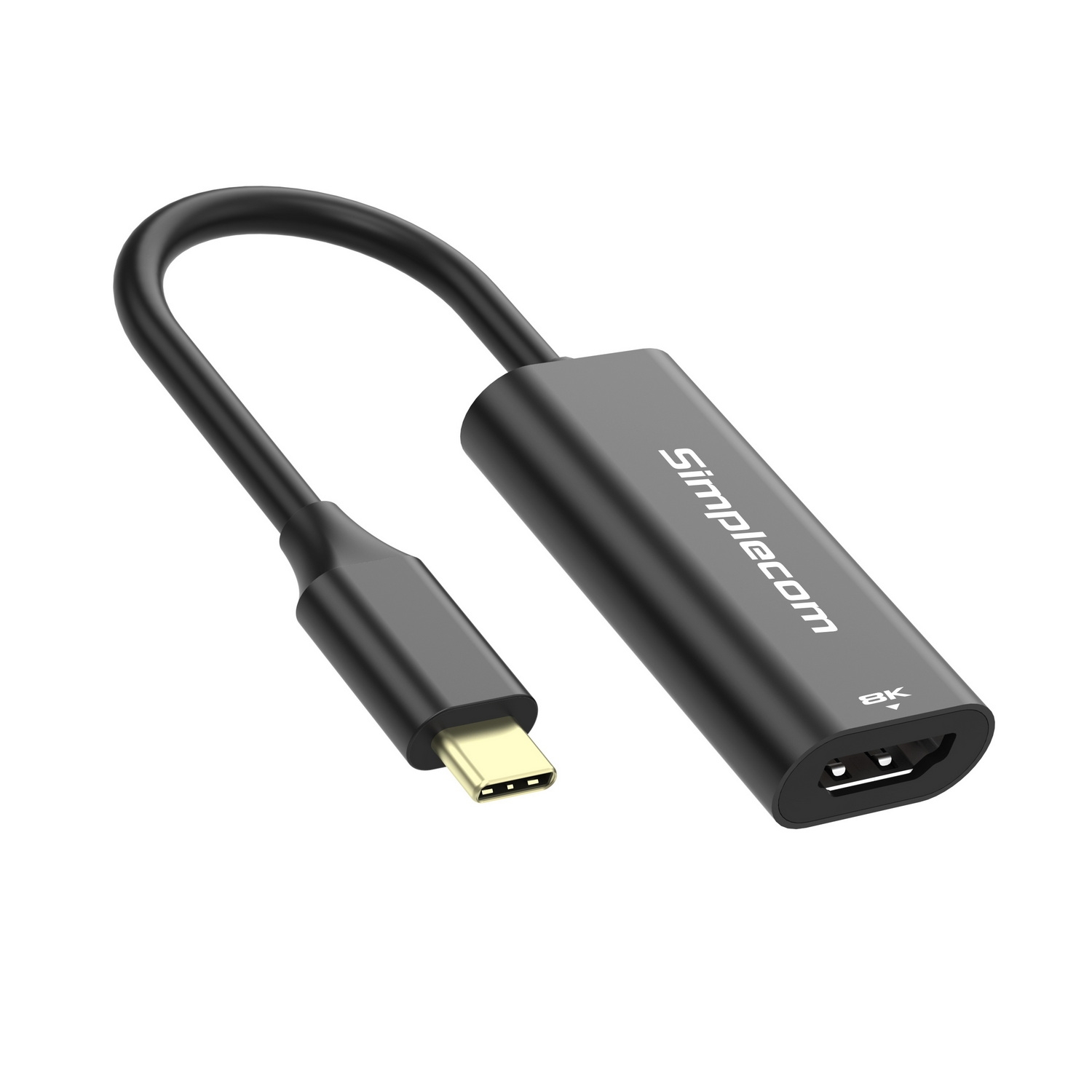 Simplecom DA105 USB-C to HDMI 2.1 Adapter 8K@60hz view 2