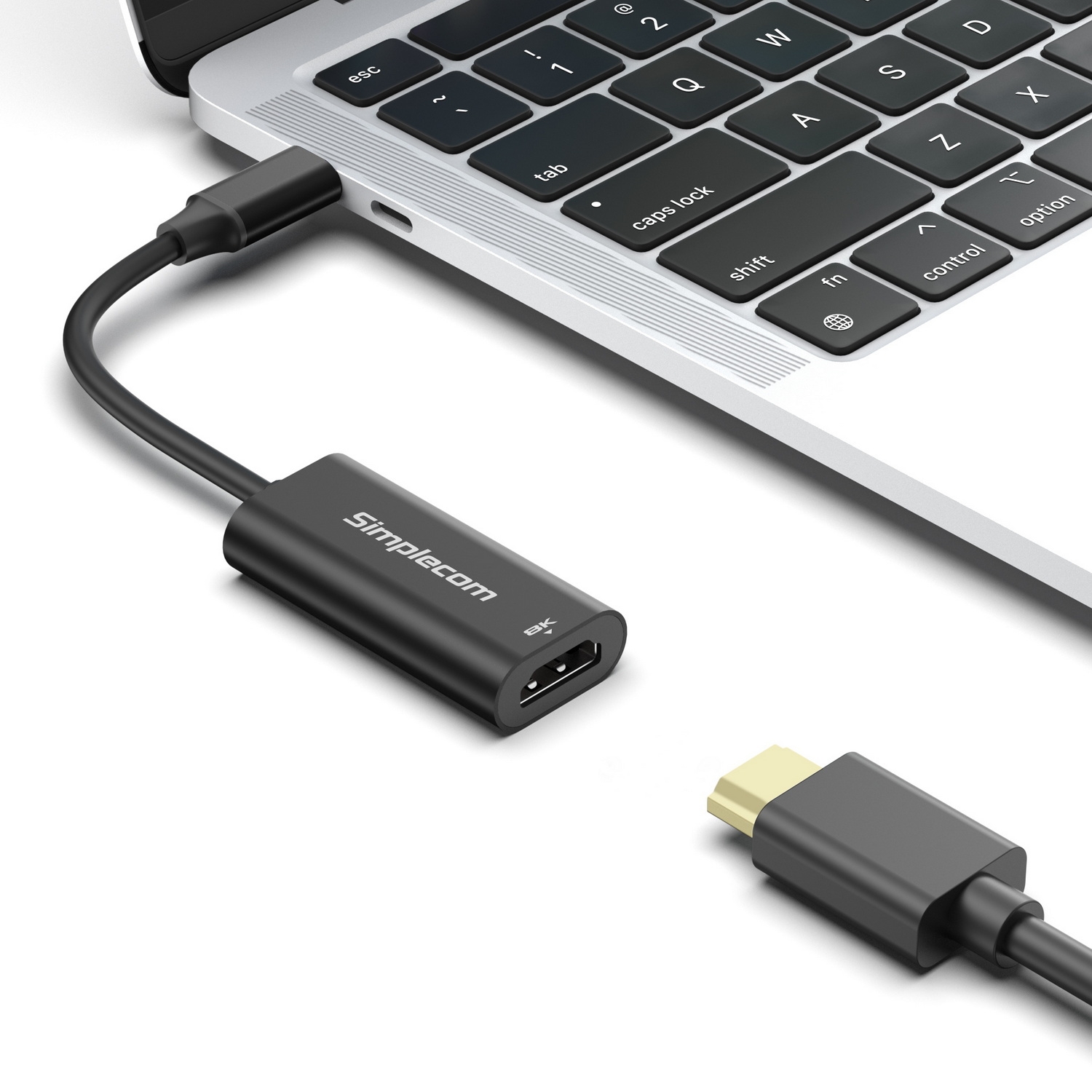 Simplecom DA105 USB-C to HDMI 2.1 Adapter 8K@60hz view 4