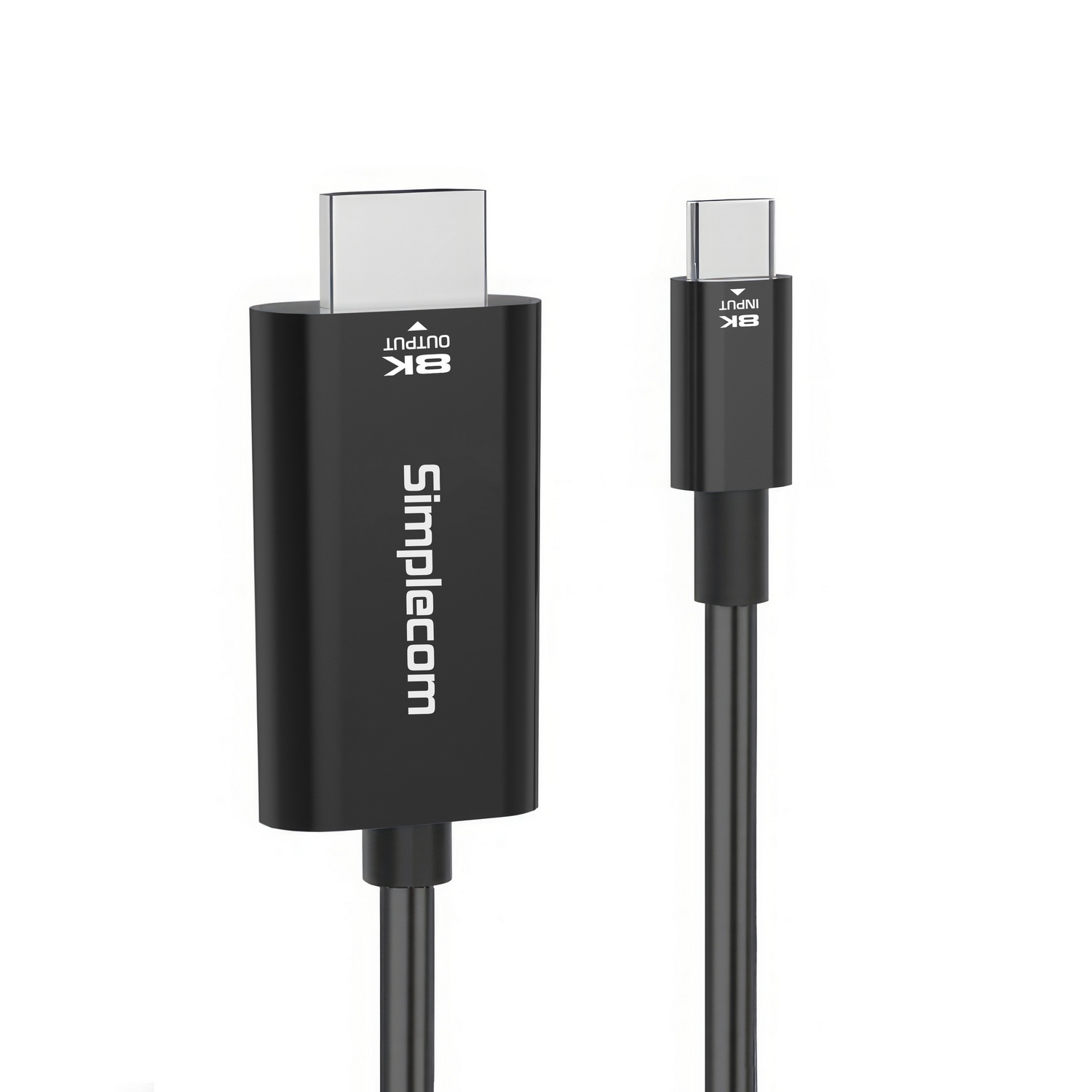 Simplecom DA324 USB-C to HDMI 2.1 Cable 2M HDCP 8K@60Hz view 2