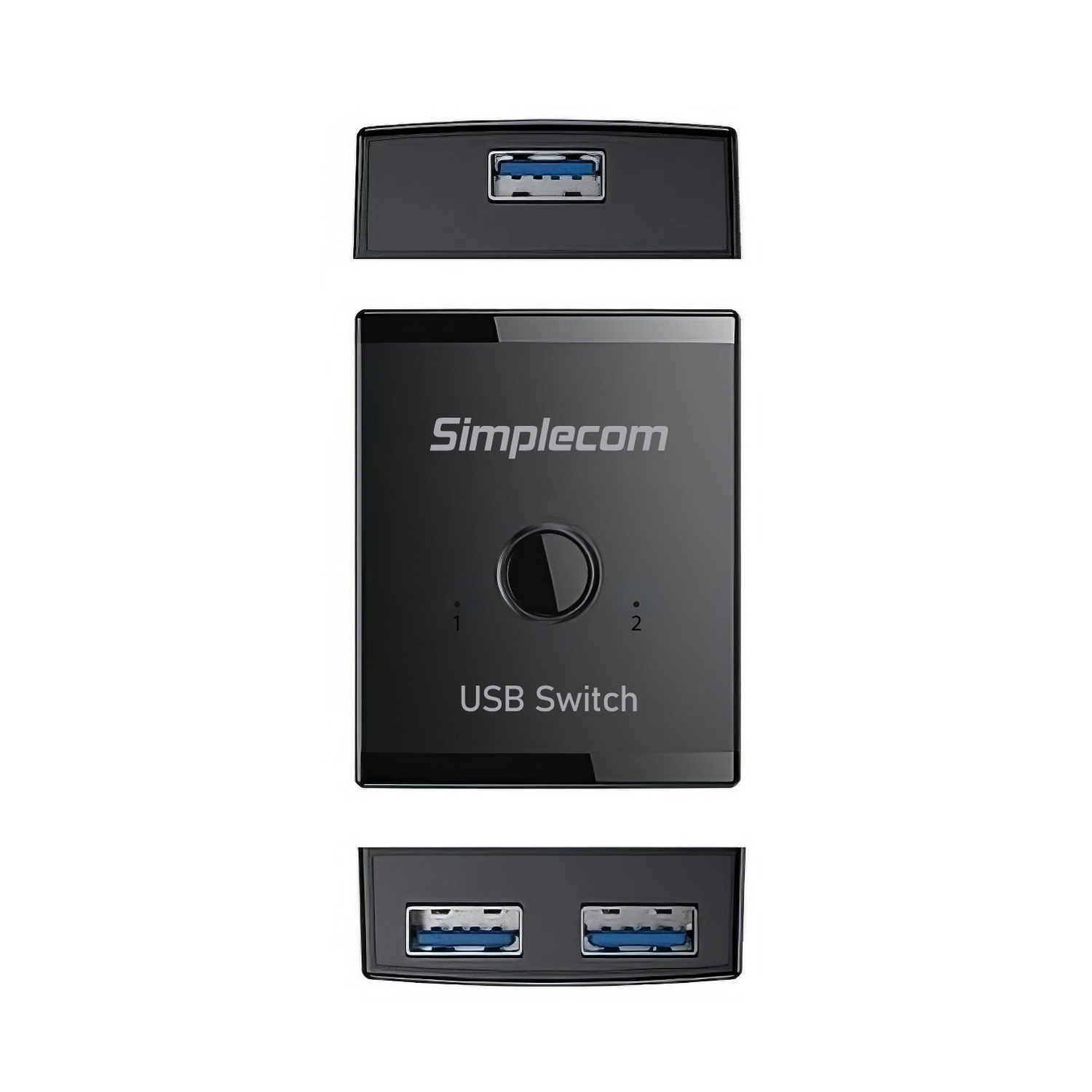 Simplecom KM125 Bi-Directional 2-Way USB 3.0 Switch 1 In 2 Out (2 In 1 Out) 5Gbps view 2