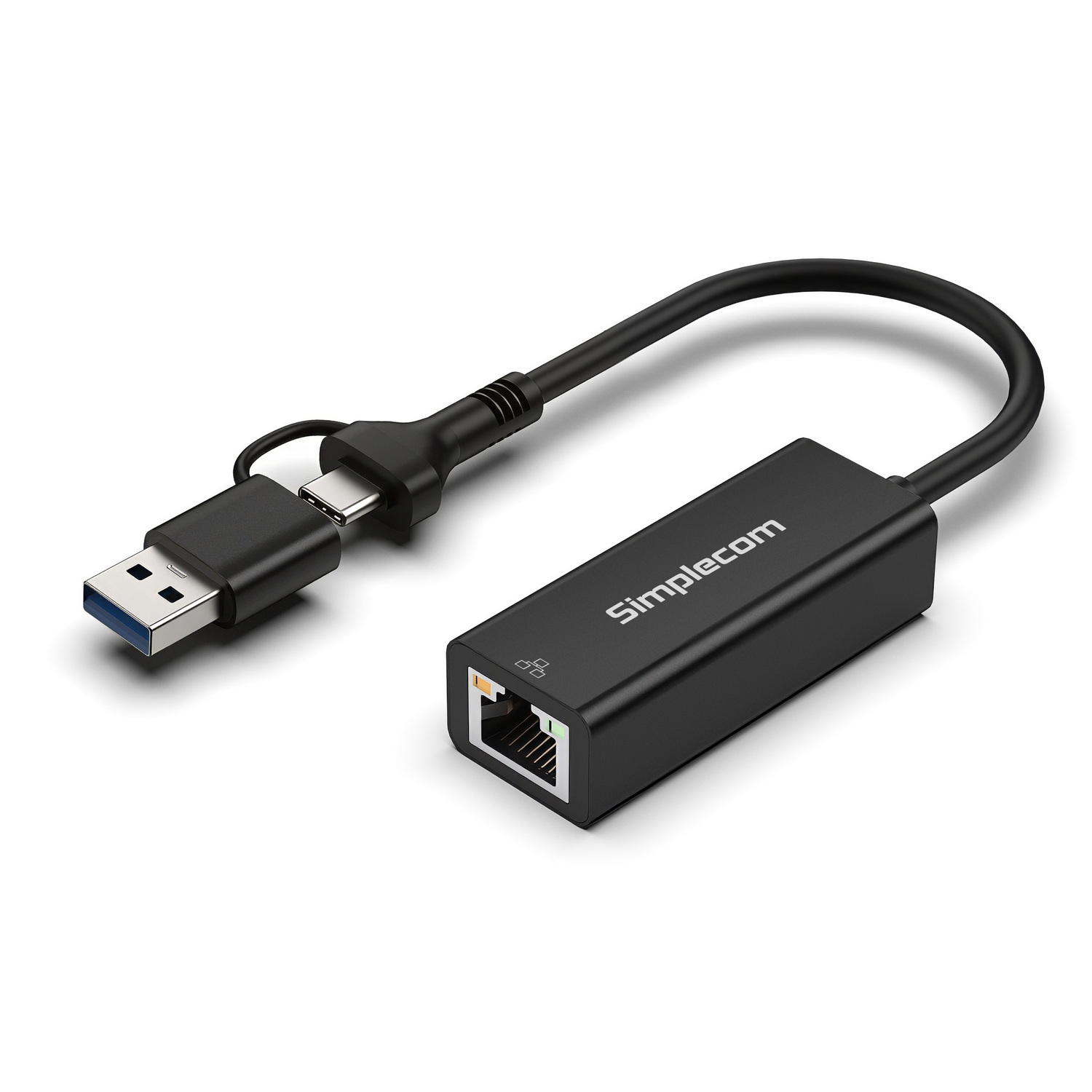 Simplecom NU315C SuperSpeed USB-C and USB-A to Gigabit Ethernet Adapter view 3