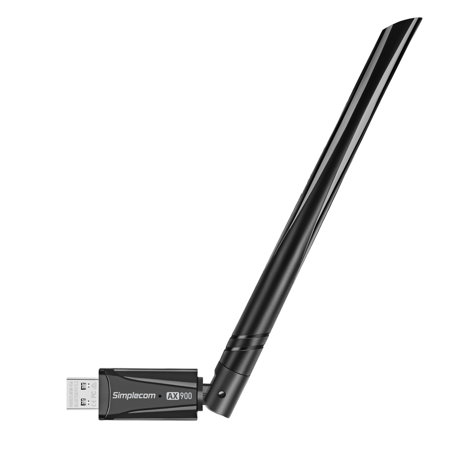 Simplecom NW831 Wi-Fi 6 and Bluetooth 5.3 Combo USB Adapter Dual Band AX900 view 3