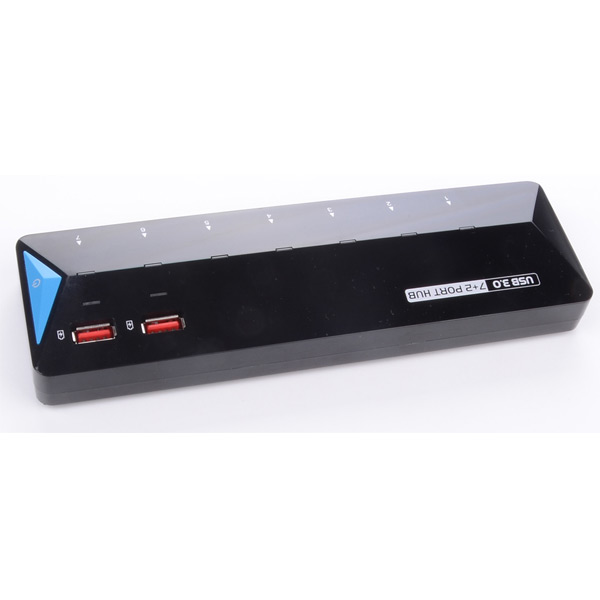 USB3.0 7 Ports Hub Plus 2 extra 2.4A Fast-charging Ports view 2